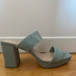 Zara blue heels
